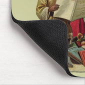 ヴィンテージサンタ・クリスマス・ミュージック・ソング マウスパッド (コーナー)