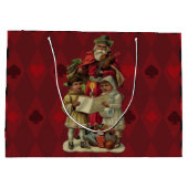 ヴィンテージサンタ・クリスマス・ミュージック・ソング ラージペーパーバッグ (裏面)