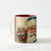 ヴィンテージサンタ：コーヒーマグ ツートーンマグカップ (正面左)