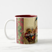 ヴィンテージサンタ：コーヒーマグ ツートーンマグカップ (左)