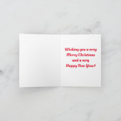 ヴィンテージサンタ・サン孫ホリデーカード シーズンカード (内部)