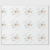 ヴィンテージサンタ・シーズンのご挨拶 ラッピングペーパー (フラット)