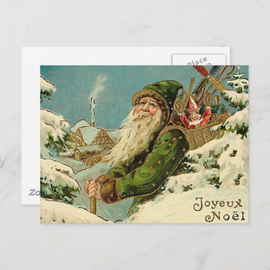 ヴィンテージサンタ – ジョユーノエル シーズンポストカード (正面/裏面)
