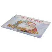 ヴィンテージサンタ&ジンジャーブレッドHo-Ho-Ho カッティングボード (角)
