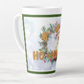 ヴィンテージサンタ&ジンジャーブレッドHo-Ho-Ho カフェラテマグ (左アングル)