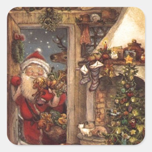 ヴィンテージサンタ スクエアシール (正面)