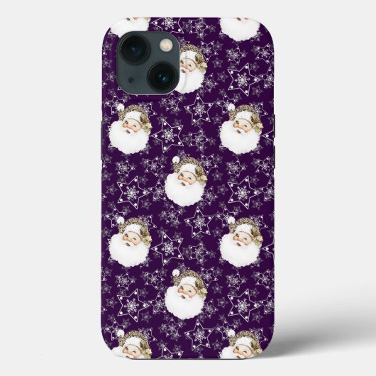 ヴィンテージサンタ&スターズ Case-Mate iPhoneケース (裏面)