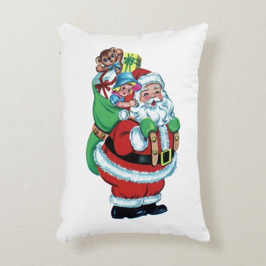 ヴィンテージサンタ&トイサックアクセントピロー アクセントクッション (正面(垂直))