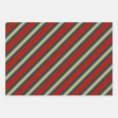 ヴィンテージサンタ＆トナカイのクリスマス ラッピングペーパーシート (正面2)