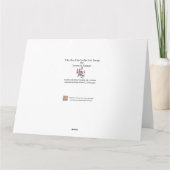 ヴィンテージサンタ&トナカイ月; 1875年頃 カード (裏面)