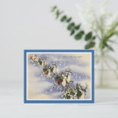 ヴィンテージサンタ&トナカイ シーズンポストカード (スタンド正面)