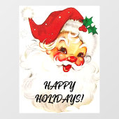 ヴィンテージサンタ「ハッピーホリデー」 ウィンドウサイン (シート)