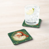 ヴィンテージサンタ&パインリース コースター (右側)