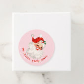 ヴィンテージサンタ・ピンクと赤の贈り物 フェイバータグ (インサイチュ)