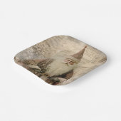 ヴィンテージサンタ ペーパープレート (傾斜あり)