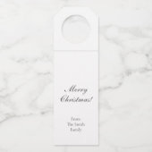 ヴィンテージサンタ ボトルネックタグ (裏面)