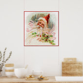 ヴィンテージサンタ ポスター (キッチン)