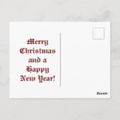 ヴィンテージサンタ ポストカード (裏面)