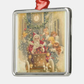 ヴィンテージサンタ メタルオーナメント (左)