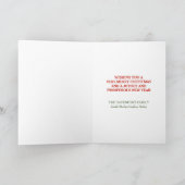 ヴィンテージサンタ メリークリスマス 家族の休日 シーズンカード (内部)