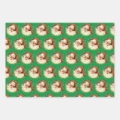 ヴィンテージサンタ ラッピングペーパーシート (正面3)