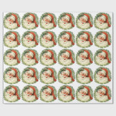 ヴィンテージサンタ ラッピングペーパー (フラット)