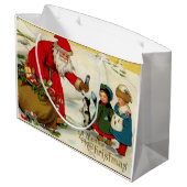 ヴィンテージサンタ ラージペーパーバッグ (裏面アングル)