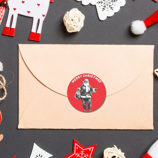 ヴィンテージサンタ・レッド ラウンドシール