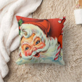 ヴィンテージサンタ・レトロ・ホーム・デコール枕 クッション (ブランケット)