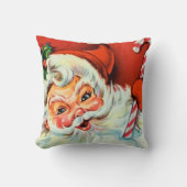 ヴィンテージサンタ・レトロ・ホーム・デコール枕 クッション (正面)