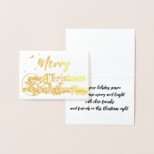 ヴィンテージサンタ&小人メリークリスマス 箔カード (ディスプレー)