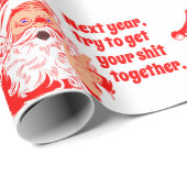 ヴィンテージサンタ、来年 ラッピングペーパー (ロールコーナー)