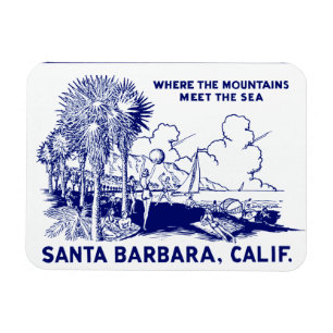 ヴィンテージサンタBarabaraカリフォルニア マグネット