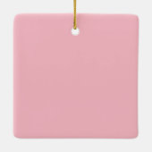 ヴィンテージサンタIはヒゲのピンクのクリスマスを持つ男性が大好き セラミックオーナメント (裏面)