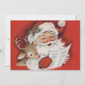 ヴィンテージサンタwithベビールドルフカスタムクリスマス シーズンカード (正面)