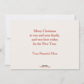 ヴィンテージサンタwithベビールドルフカスタムクリスマス シーズンカード (裏面)