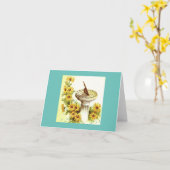 ヴィンテージサンダイヤルカード カード (黄色い花)