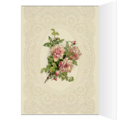 ヴィンテージサンテリーズ宗教的なピンクのバラ (内側 (左))