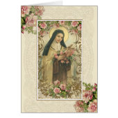 ヴィンテージサンテリーズ宗教的なピンクのバラ (正面)