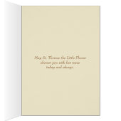 ヴィンテージサンテリーズ宗教的なピンクのバラ (内側 (右))