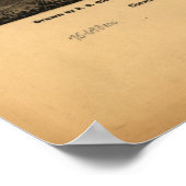 ヴィンテージサンディエゴの地図(1876) ポスター (角)