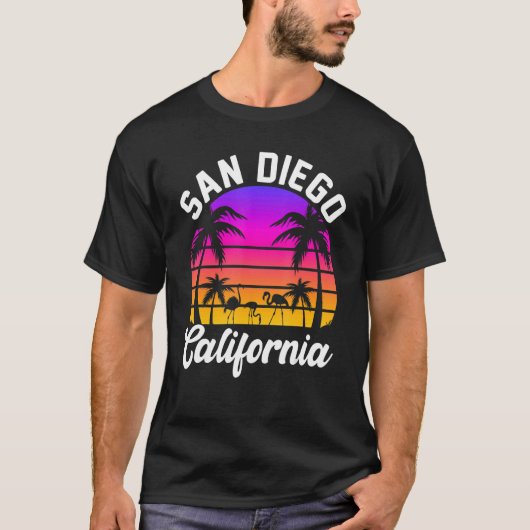 ヴィンテージサンディエゴカリフォルニアフラミンゴビーチ Tシャツ (正面)