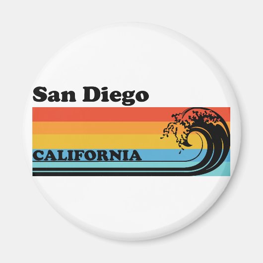 ヴィンテージサンディエゴカリフォルニア マグネット (正面)