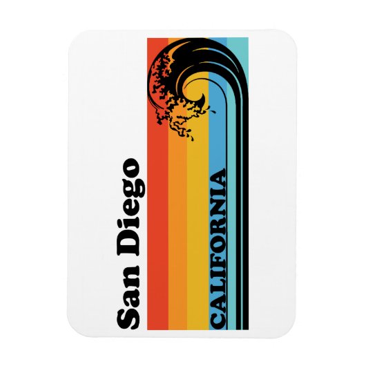 ヴィンテージサンディエゴカリフォルニア マグネット (縦)