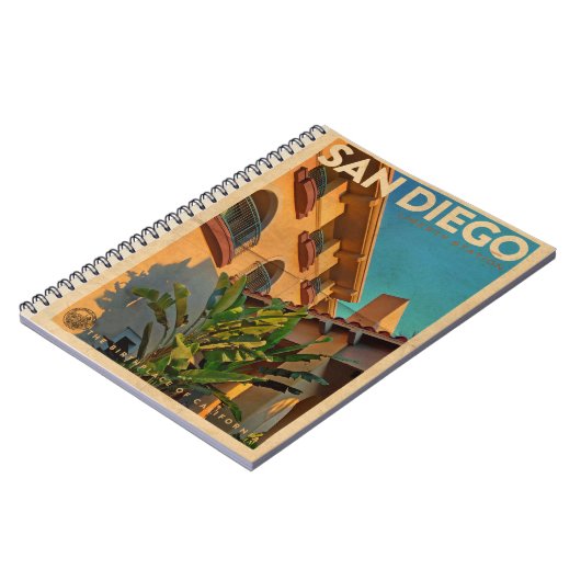 ヴィンテージサンディエゴノートブック ノートブック (左側)