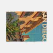 ヴィンテージサンディエゴフリースブランケット フリースブランケット (正面(横))