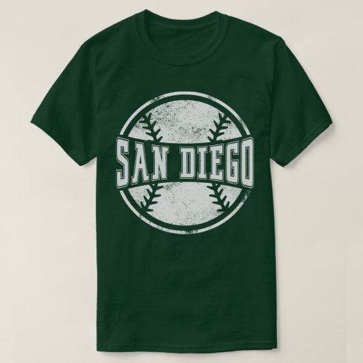 ヴィンテージサンディエゴ野球チームギフト Tシャツ (デザイン正面)
