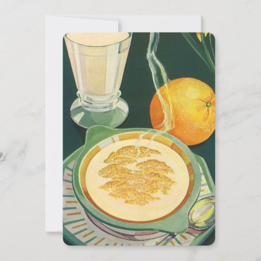 ヴィンテージサンデーブランチヘルシーブレックファーストパーティー 招待状 (正面)