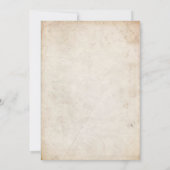 ヴィンテージサンドキャッスル結婚式招待状 招待状 (裏面)