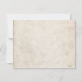 ヴィンテージサンドキャッスル結婚式招待状RSVP 出欠カード (裏面)